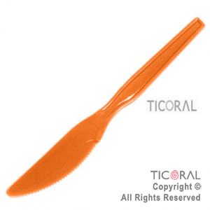 CUCHILLO CLASSIC PLAST NARANJA HS4918 x 20